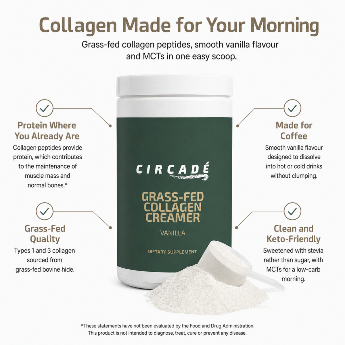 Grass-Fed Collagen Creamer (Vanilla)